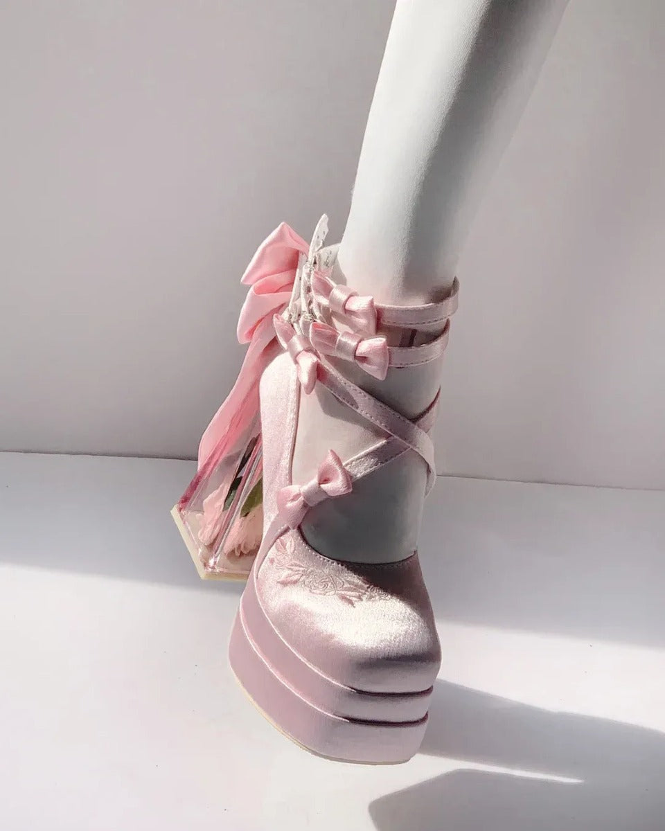 Ethereal Elegance Glass Slippers