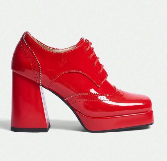 Chic Platform Pumps - Candy Red & Bubblegum Pink