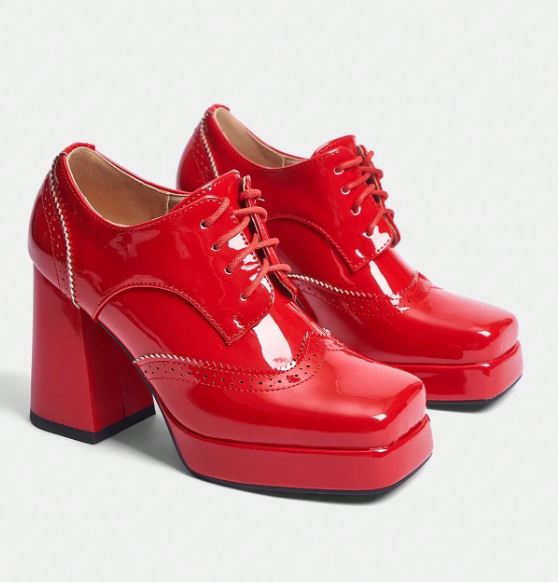 Chic Platform Pumps - Candy Red & Bubblegum Pink