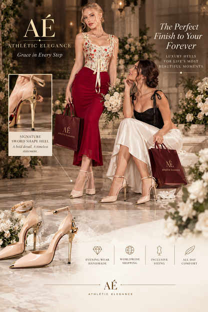 AURELIA’S TOUCH — GOLDEN TIP STILETTO (CHAMPAGNE & BLACK)