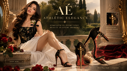 VELVET FEMME FATALE - GOLD DAGGER HEEL