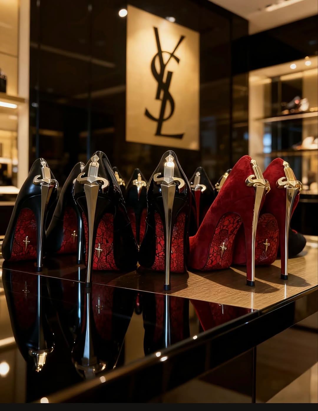 🗡️ LADY BLADE 🗡️ A DANCE WITH:  Burgundy Gold & Silver *LIMITED EDITION* Only 10 left