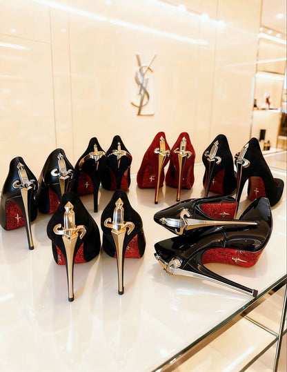 🗡️ BLADE OF ELEGANCE 🗡️IN LEATHER: Gold & Silver *LIMITED EDITION* Only 13 left