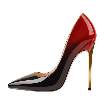 Midnight Flame Gold-Plated Heels