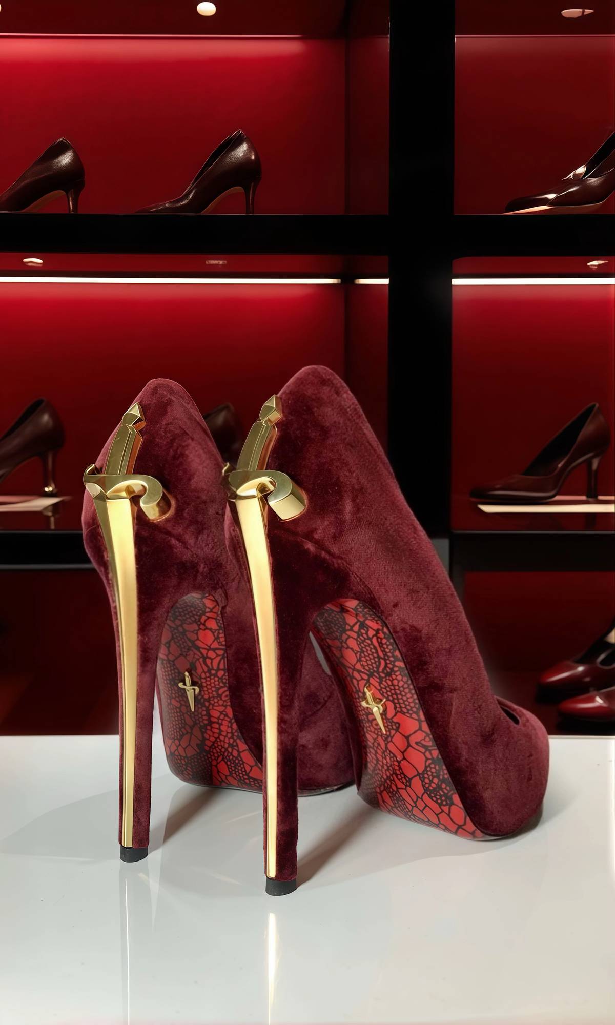 🗡️ LADY BLADE 🗡️ A DANCE WITH:  Burgundy Gold & Silver *LIMITED EDITION* Only 10 left