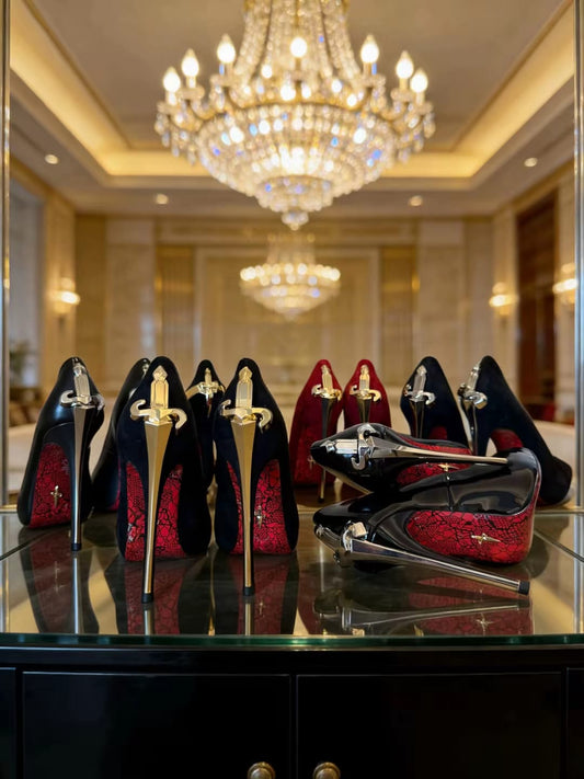 🗡️ BLADE OF ELEGANCE 🗡️IN LEATHER: Gold & Silver *LIMITED EDITION* Only 13 left