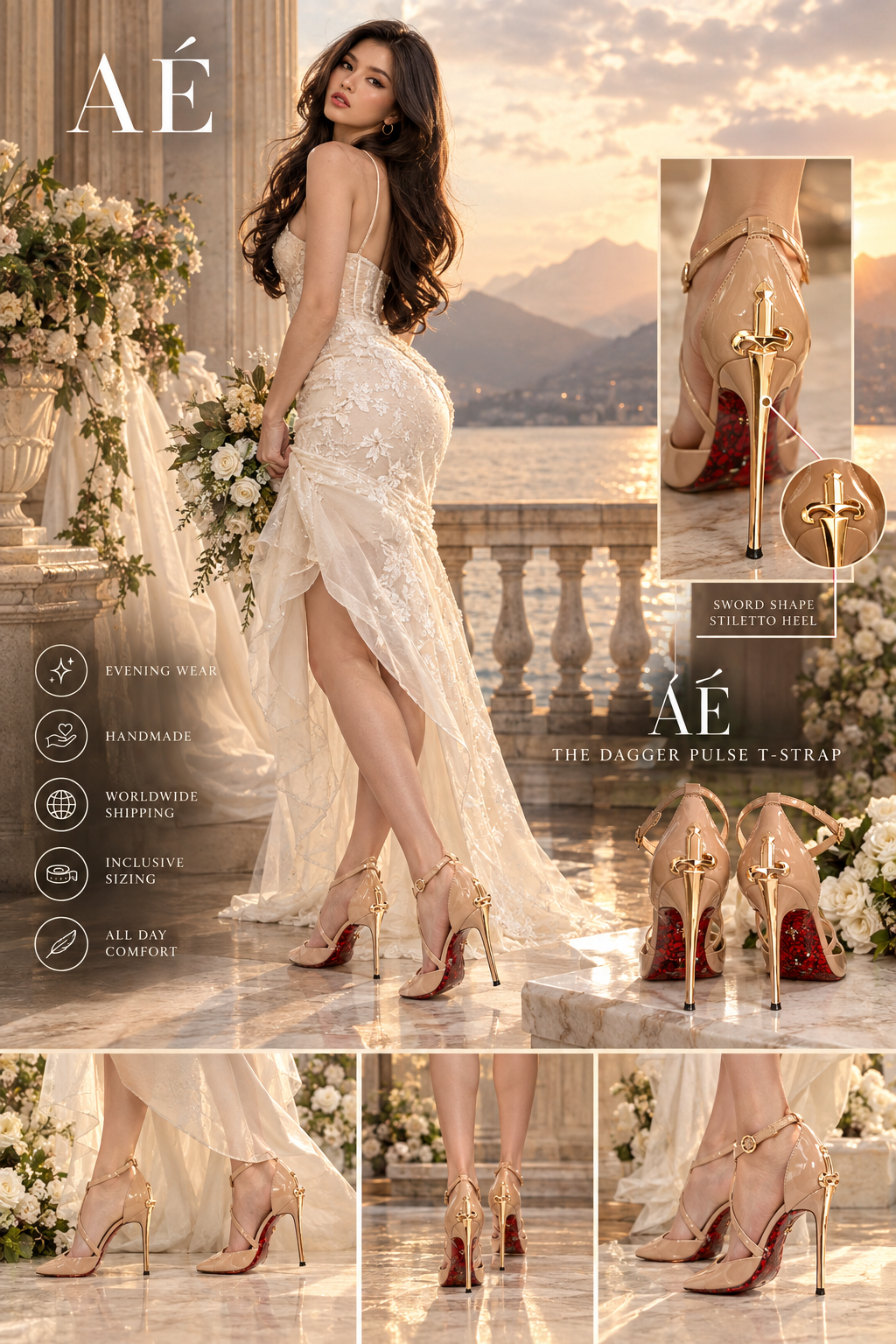 AÉ - THE ROYAL BRIDE OF DESIRE IN NUDE & BLACK