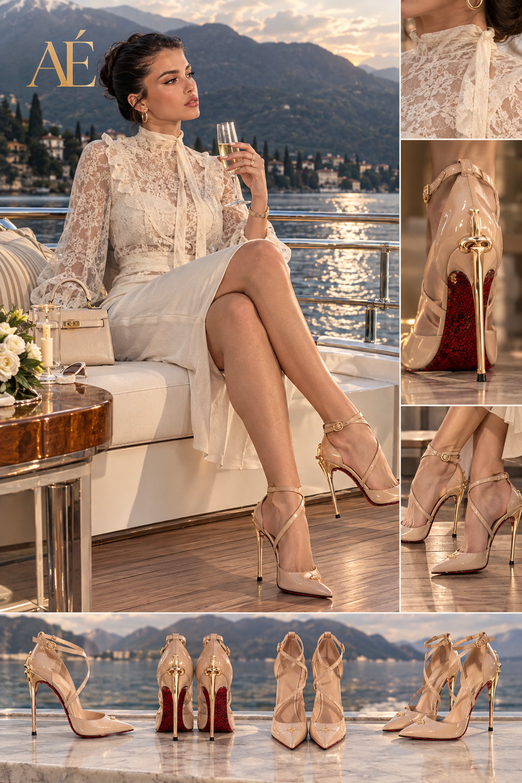 AÉ - THE ROYAL BRIDE OF DESIRE IN NUDE & BLACK