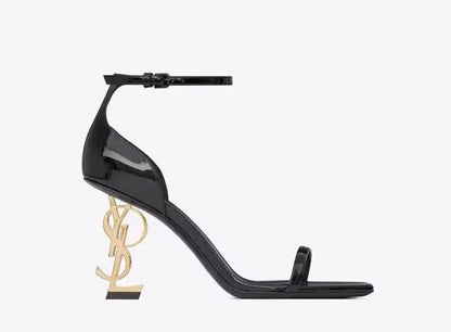 YSL-Inspired Gold-Plated Heels