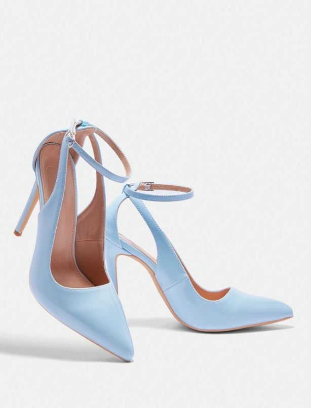 Korean-Inspired Women's Pointed-Toe High Heels with Straps