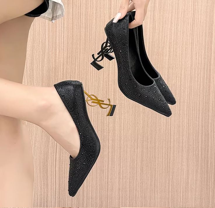 YSL-Inspired Opyum Glitter Heels