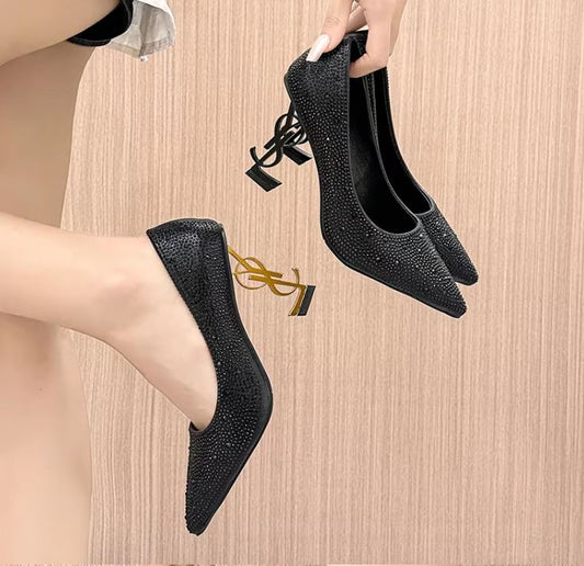 YSL-Inspired Opyum Glitter Heels