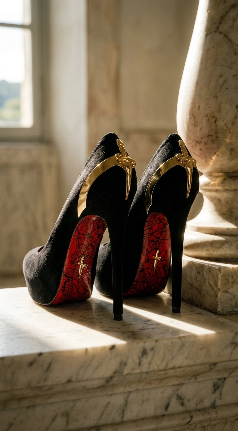 THE 3 VELVET TRINITY: CROSS SCEPTER IN RED, GOLD & SILVER