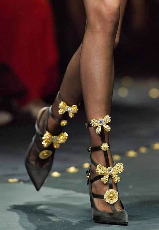 Golden Gala Heels (Versace Inspiration)