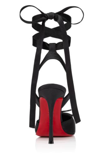 Satin Ballerina Red Bottom Lace-Up 🩰