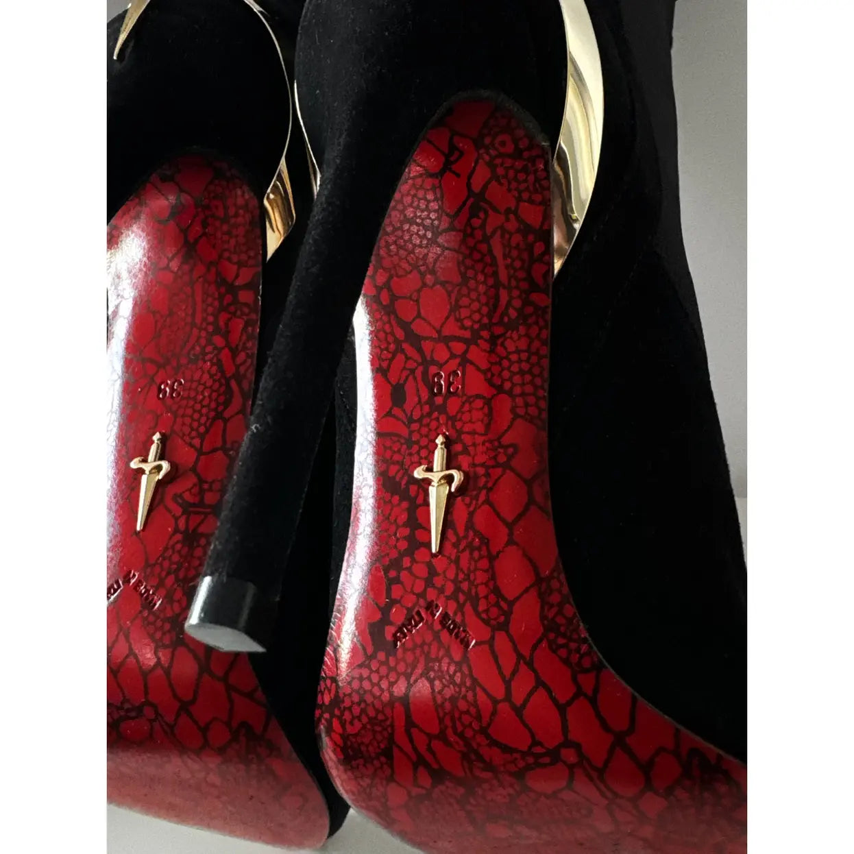 ⚜ CESARE PACIOTTI Knee High Boots - Golden & Silver - *LIMITED EDITION* Only 3 left ⚜