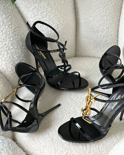 YSL-Inspired Cassandra Open-Toe Stiletto Heels: A Touch of Luxe