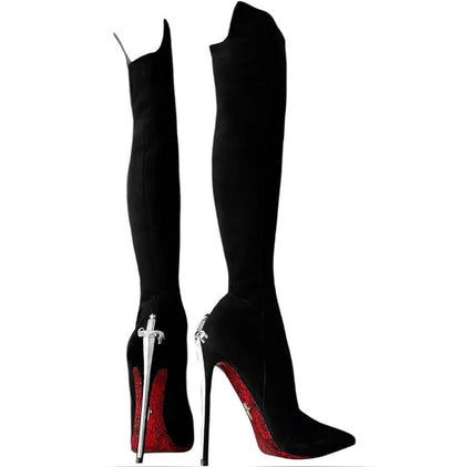 ⚜ CESARE PACIOTTI Knee High Boots - Golden & Silver - *LIMITED EDITION* Only 3 left ⚜