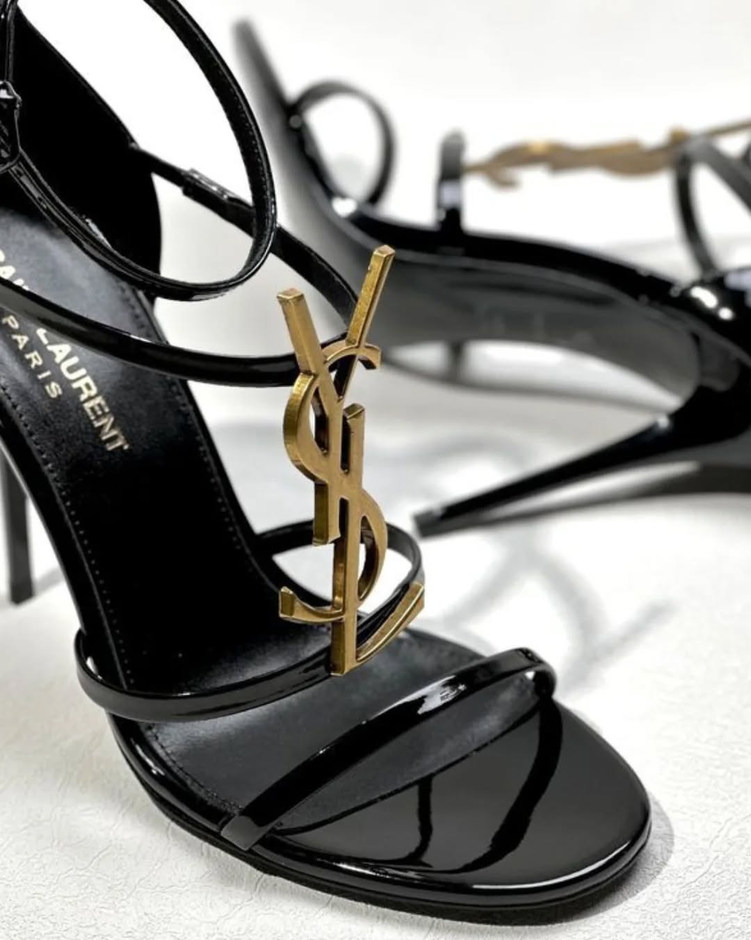 YSL-Inspired Cassandra Open-Toe Stiletto Heels: A Touch of Luxe