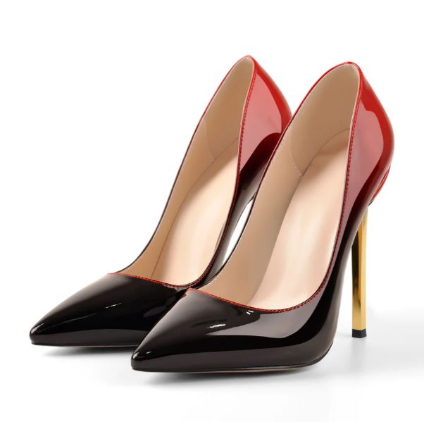 Midnight Flame Gold-Plated Heels