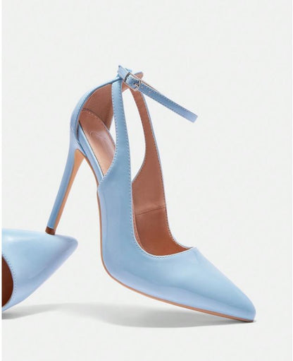 Korean-Inspired Women's Pointed-Toe High Heels with Straps