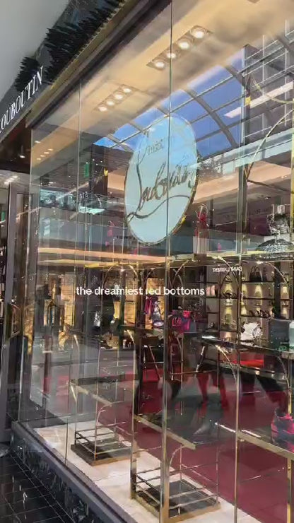 Satin Ballerina Red Bottom Lace-Up 🩰