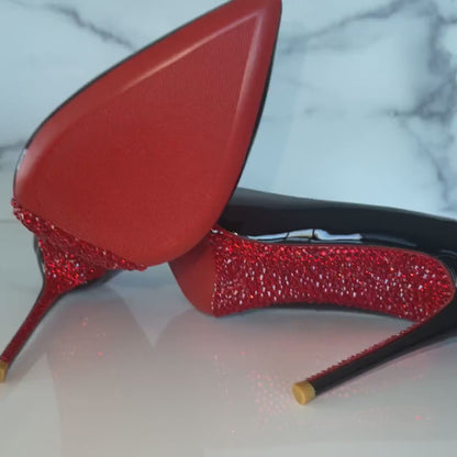 Exclusive Crystal Red Bottom - The Icon of Sophistication (BLACK)