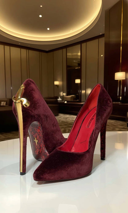 🗡️ LADY BLADE 🗡️ A DANCE WITH:  Burgundy Gold & Silver *LIMITED EDITION* Only 8 left