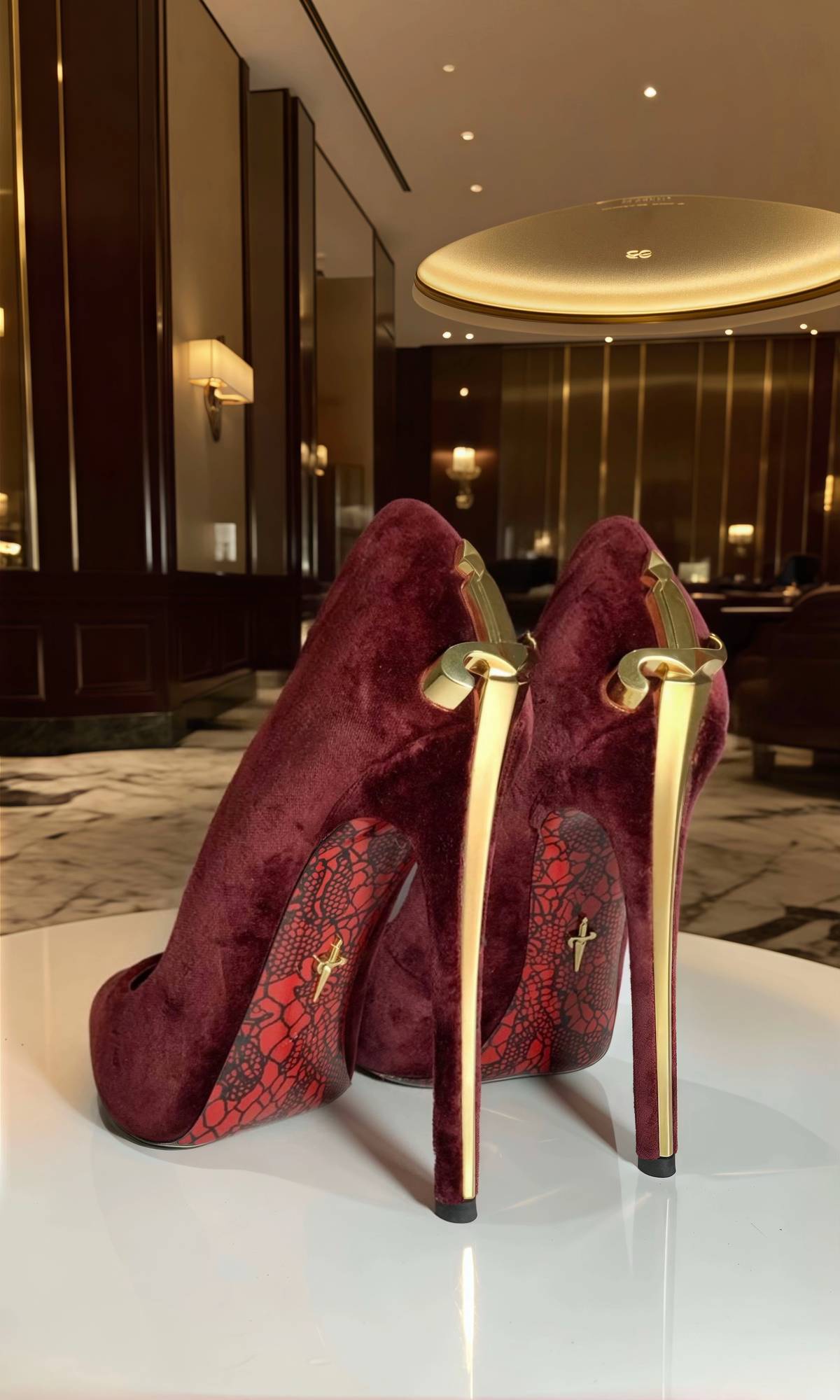 🗡️ LADY BLADE 🗡️ A DANCE WITH:  Burgundy Gold & Silver *LIMITED EDITION* Only 10 left