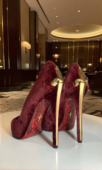 🗡️ LADY BLADE 🗡️ A DANCE WITH:  Burgundy Gold & Silver *LIMITED EDITION* Only 8 left