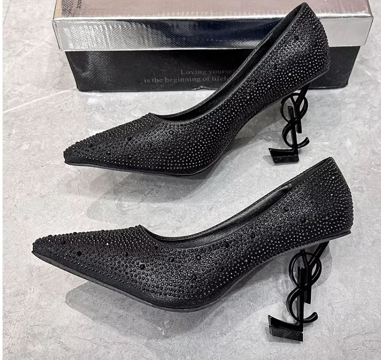 YSL-Inspired Opyum Glitter Heels