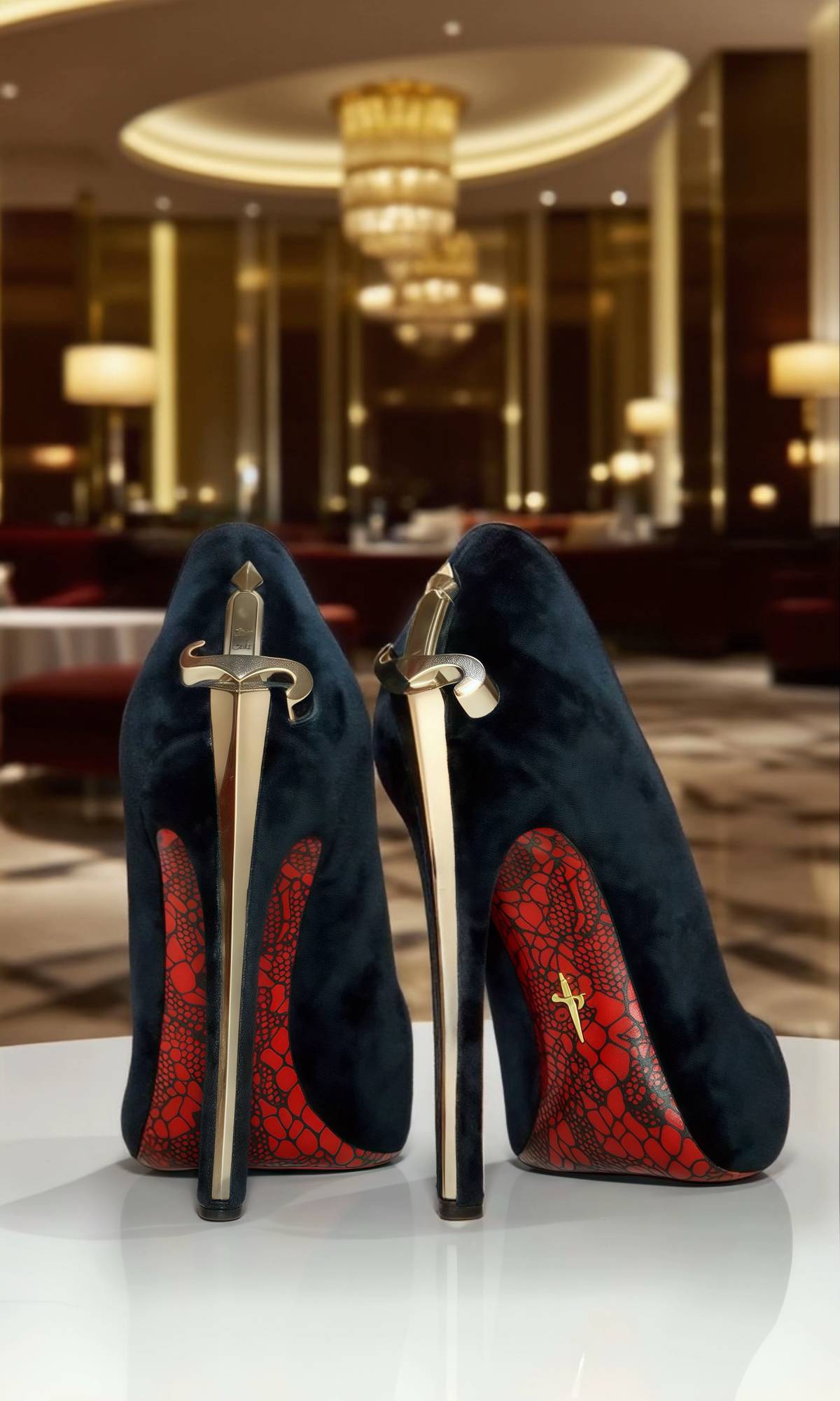 🗡️ LADY BLADE 🗡️ A DANCE WITH:  Burgundy Gold & Silver *LIMITED EDITION* Only 10 left