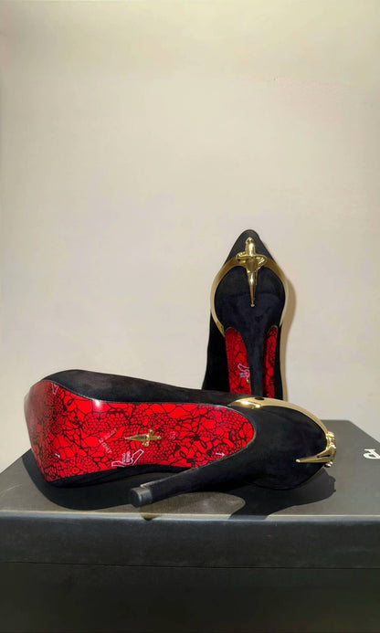 ⚜ CESARE PACIOTTI Golden, Red & Silver Cross Scepter  *LIMITED EDITION* Only 8 left ⚜